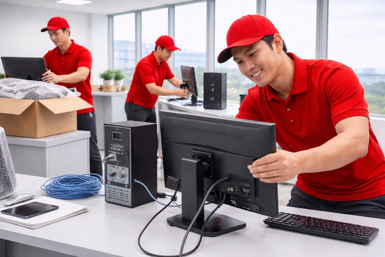 IT setup in a new office after relocation