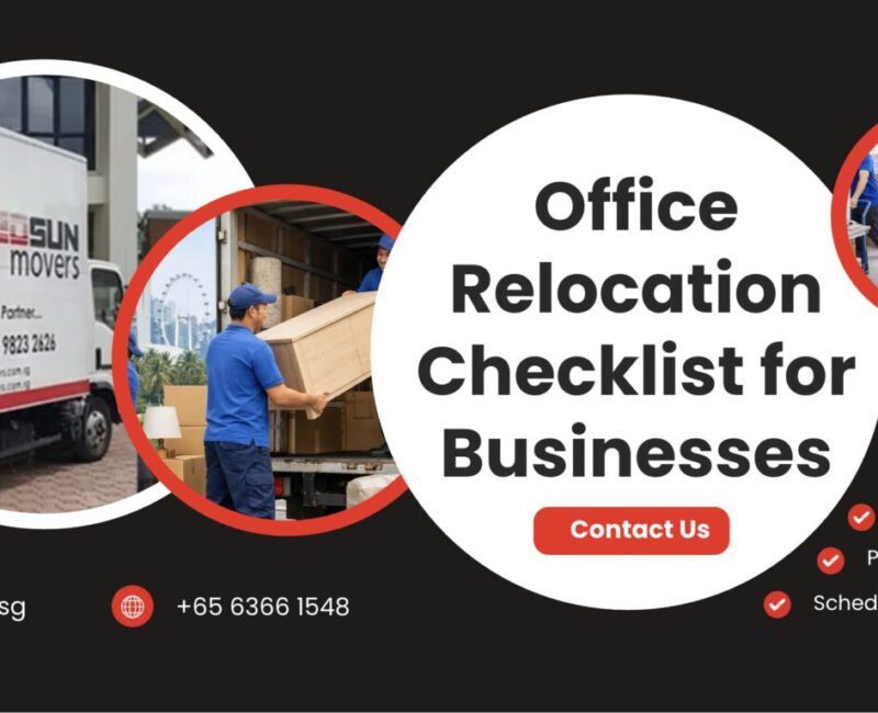 Office movers relocating desks and office furniture in Singapore