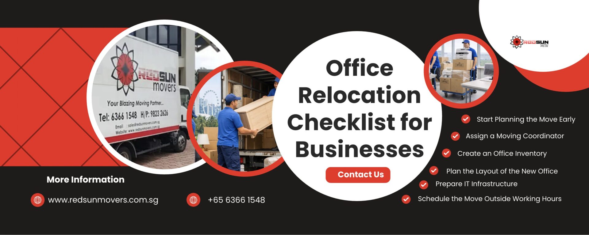 Office movers relocating desks and office furniture in Singapore