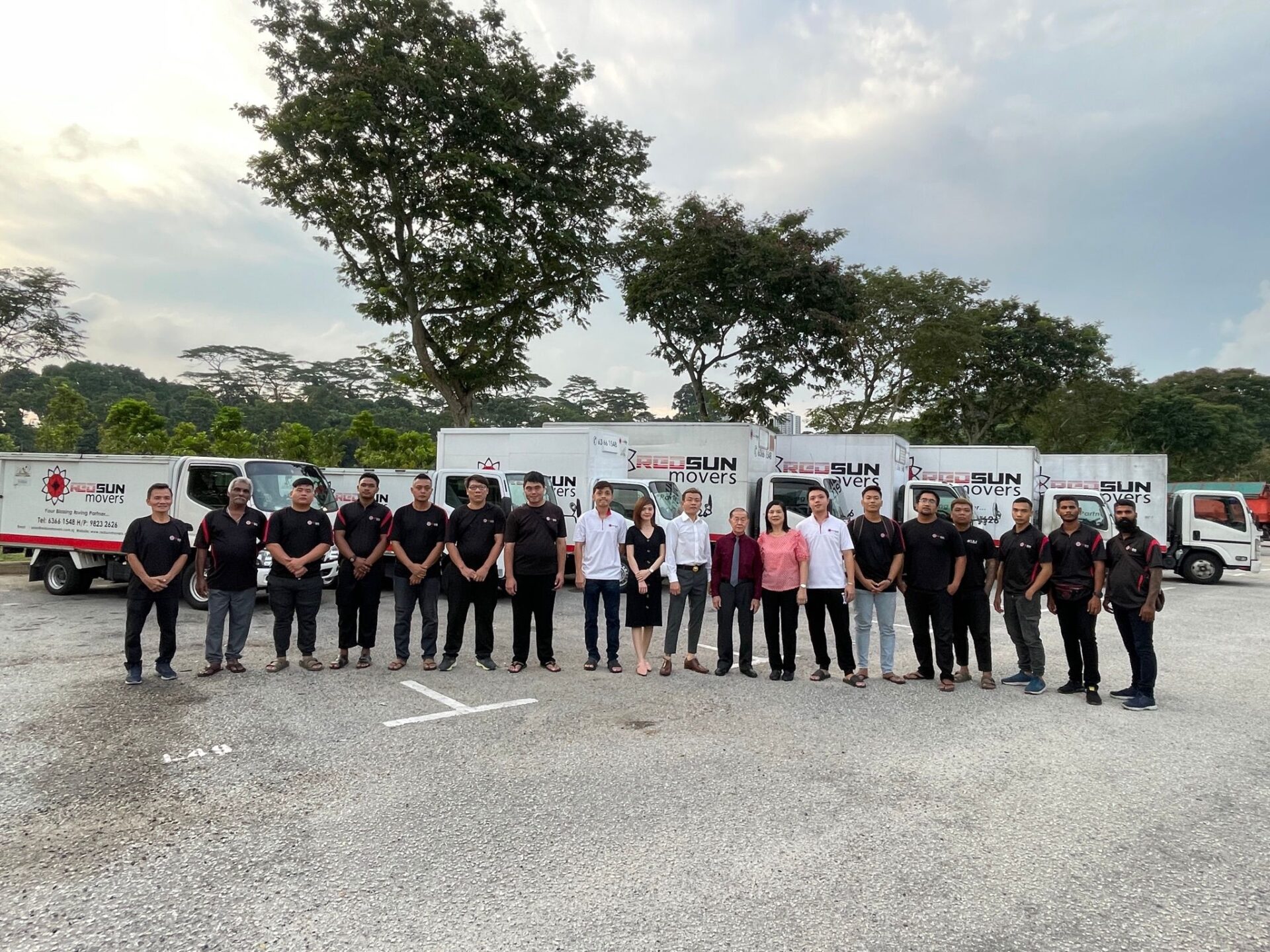 Professional movers in Singapore with transport fleet ready for residential and commercial relocation